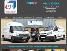 Tablet Screenshot of delivery-partners.com